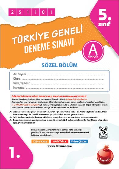 5. Sınıf Nartest Kasım